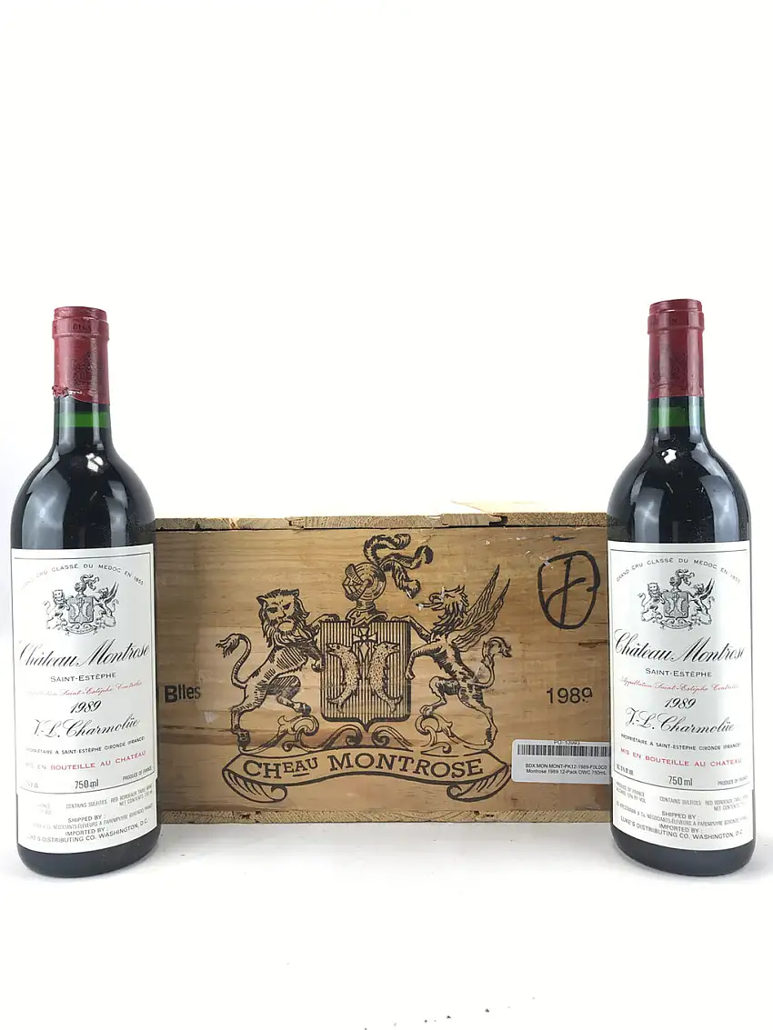 1989 Chateau Montrose, Saint-Estephe, Case of 12 btls