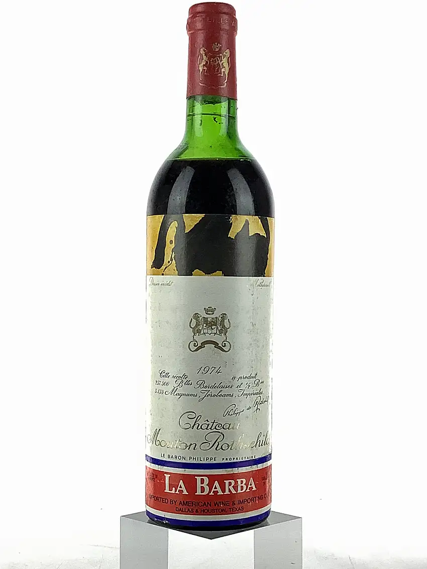 1974 Chateau Mouton Rothschild, Pauillac, Bottle (750ml) [High Shoulder]