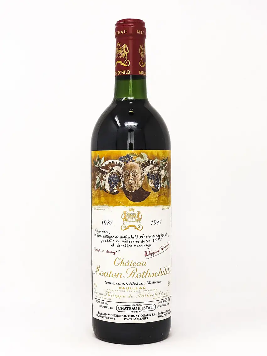 1987 Chateau Mouton Rothschild, Pauillac, Bottle (750ml)