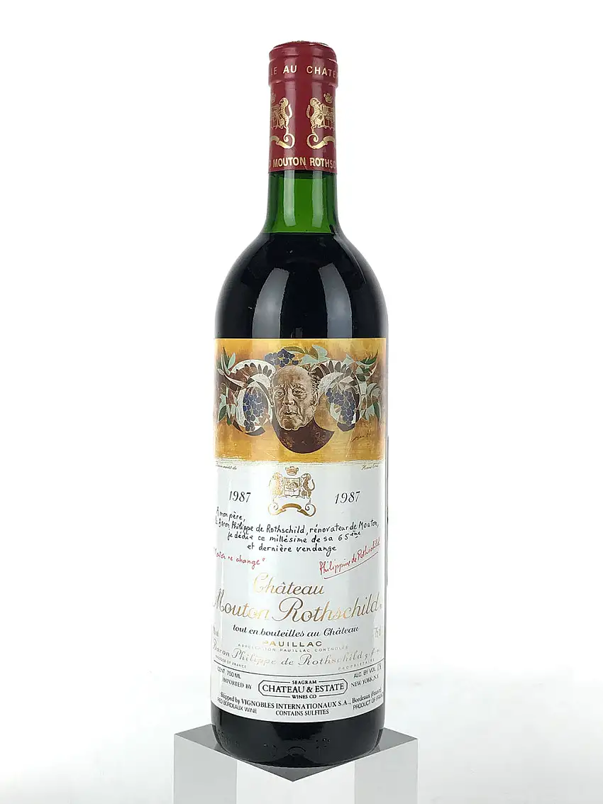 1987 Chateau Mouton Rothschild, Pauillac, Bottle (750ml) [Very Top Shoulder]