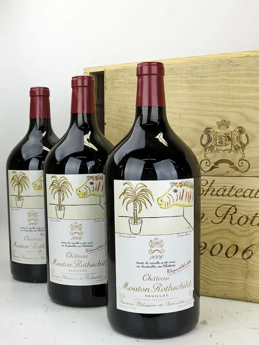 2006 Chateau Mouton Rothschild, Pauillac, Case of 3 D/Magnum