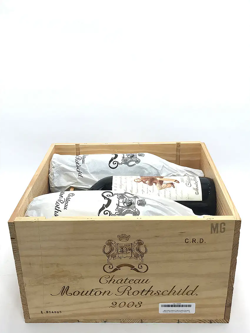 2003 Chateau Mouton Rothschild, Pauillac, Case of 6 Magnum