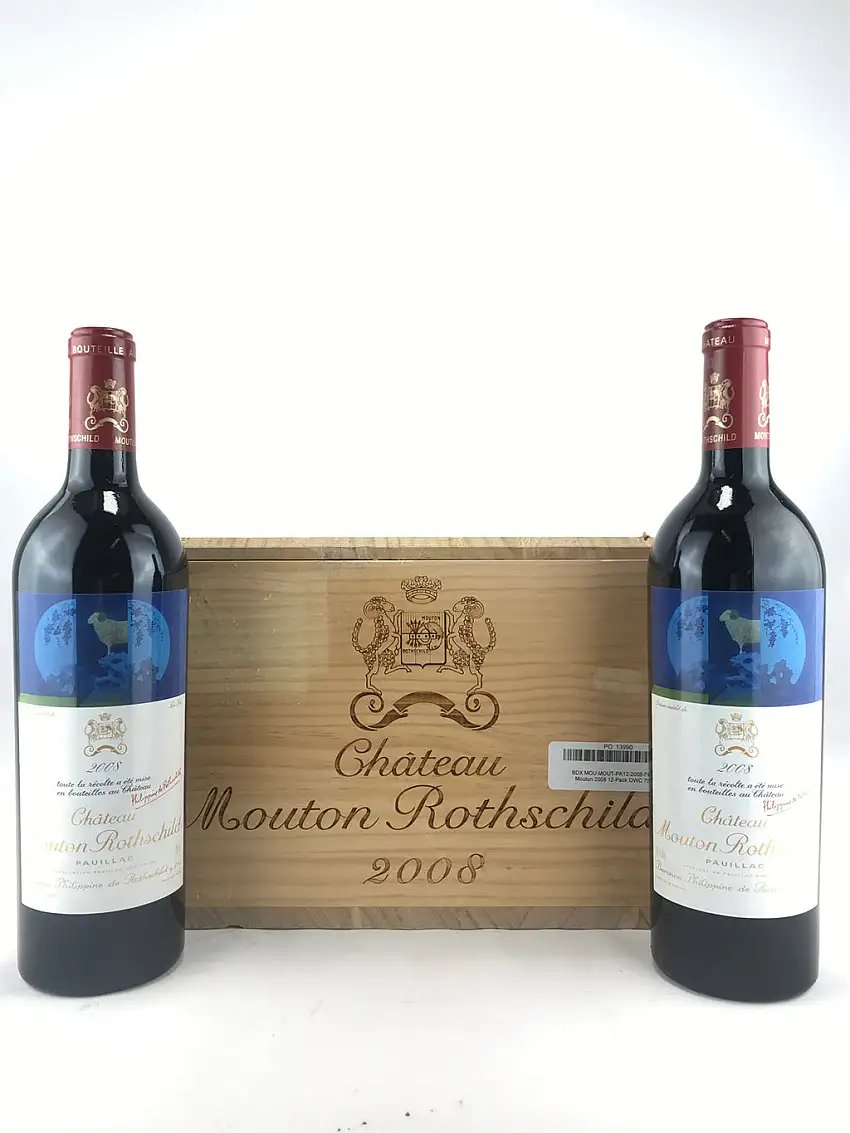 2008 Chateau Mouton Rothschild, Pauillac, Case of 12 btls