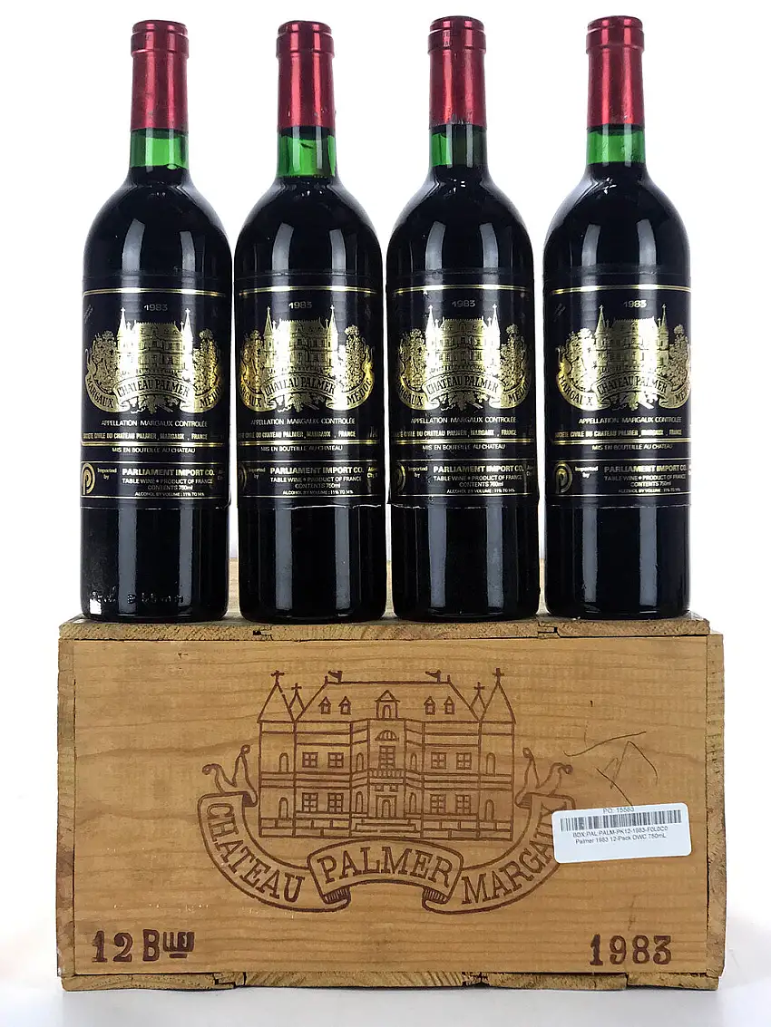 1983 Chateau Palmer, Margaux, Case of 12 btls