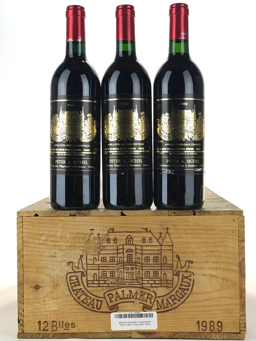 1989 Chateau Palmer, Margaux, Case of 12 btls