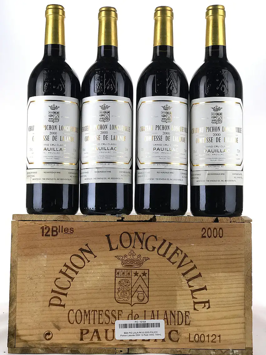 2000 Chateau Pichon Lalande, Pauillac, Case of 12 btls