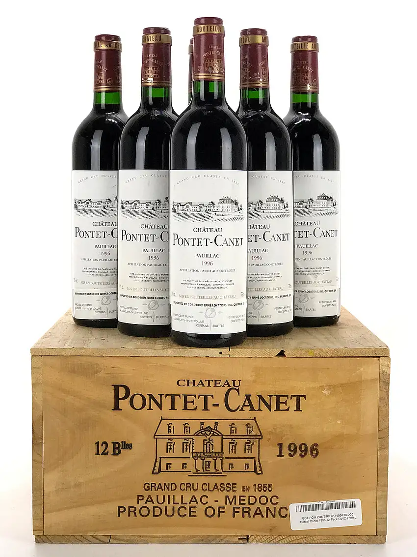 1996 Chateau Pontet-Canet, Pauillac, Case of 12 btls