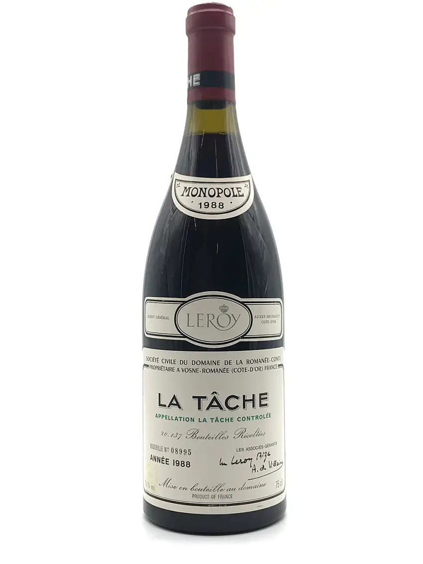 1988 Domaine de la Romanee-Conti, DRC, La Tache Grand Cru, Bottle (750ml)