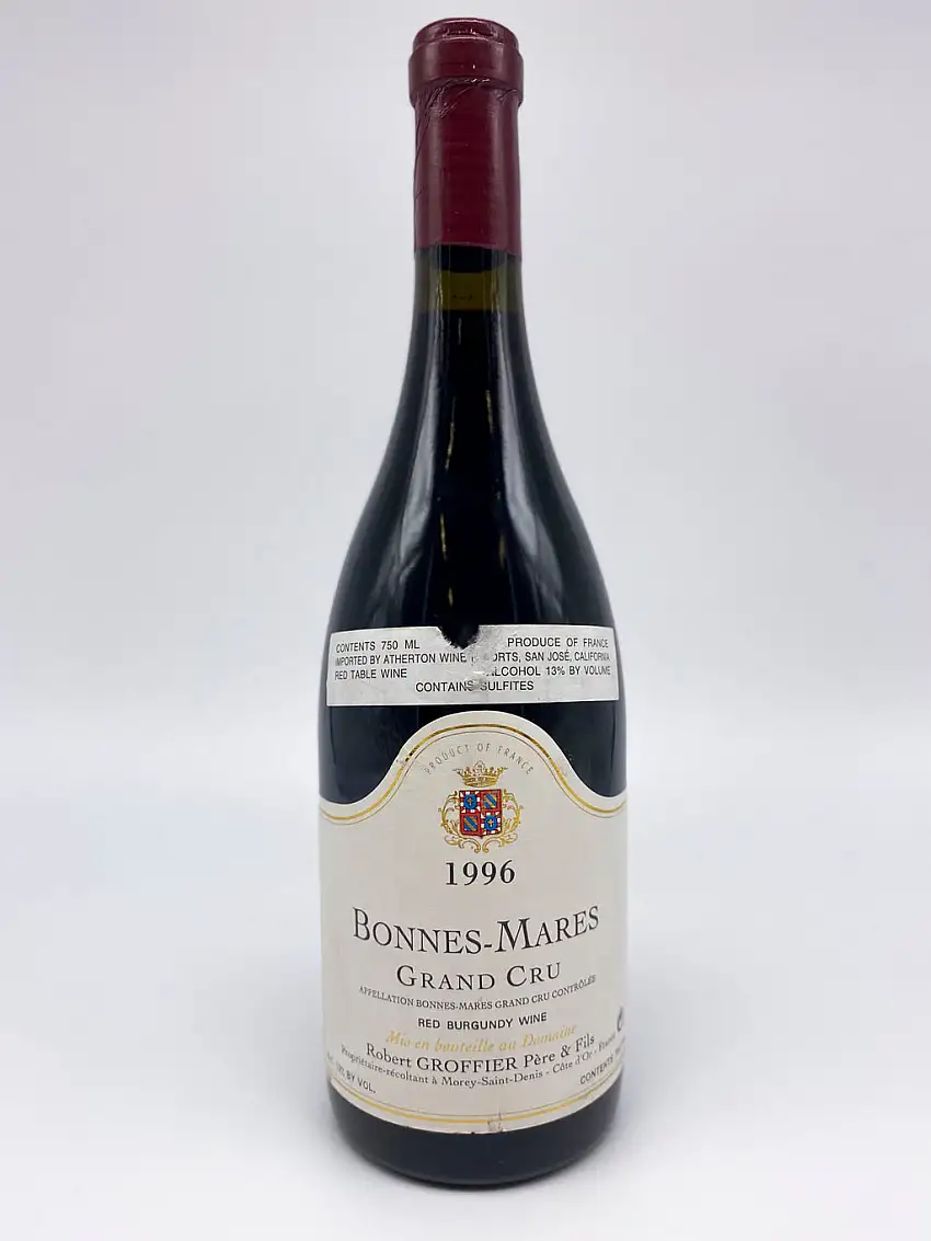 1996 Robert Groffier, Bonnes Mares Grand Cru, Bottle (750ml)