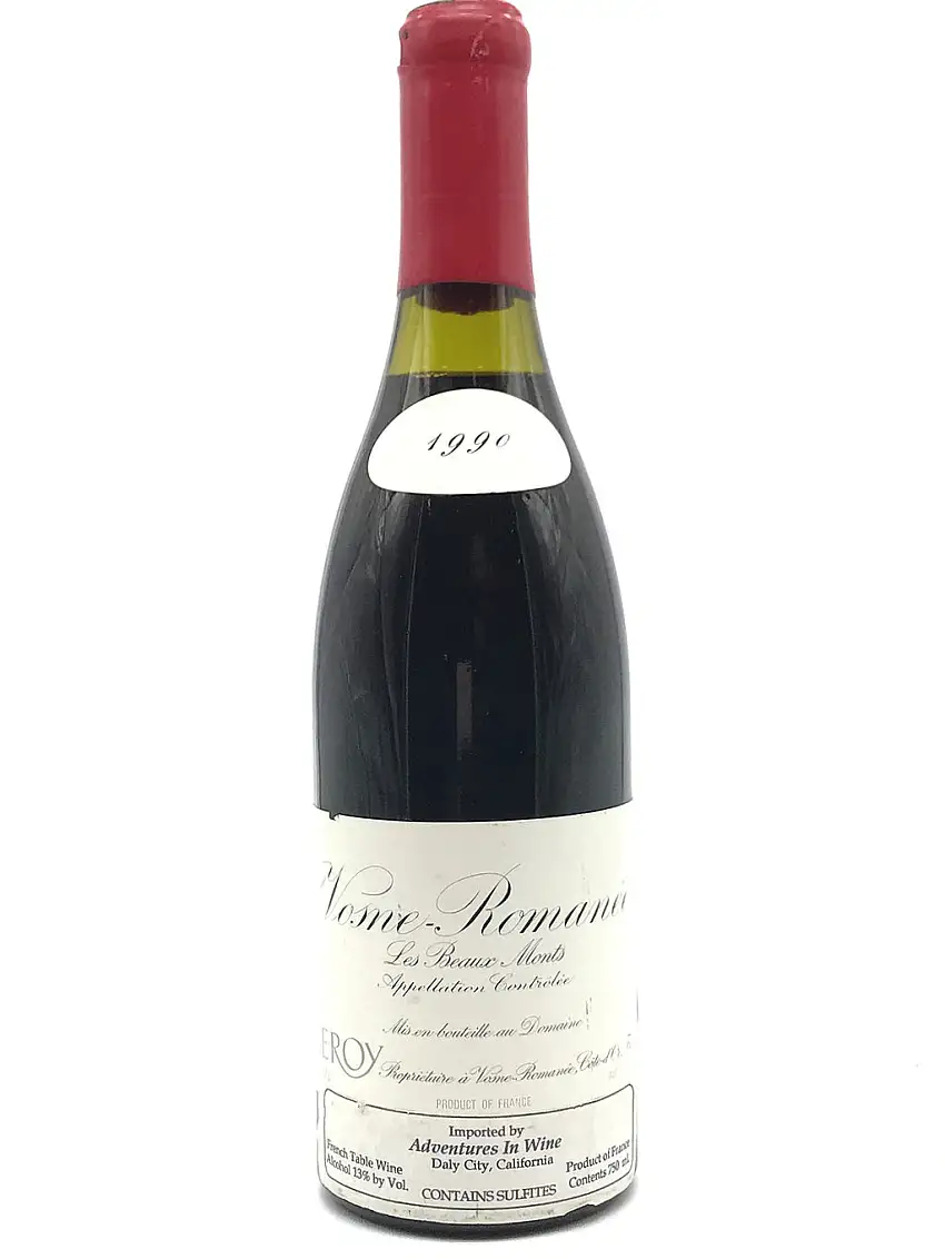 1990 Domaine Leroy, Vosne-Romanee Premier Cru, Les Beaux Monts, Bottle (750ml) [Cracked Wax Capsule]