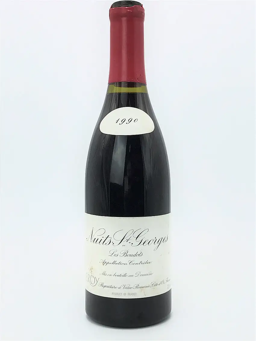 1990 Domaine Leroy, Nuits-Saint-Georges Premier Cru, Aux Boudots, Bottle (750ml) [Cracked Wax Capsule/Cork Exposed]