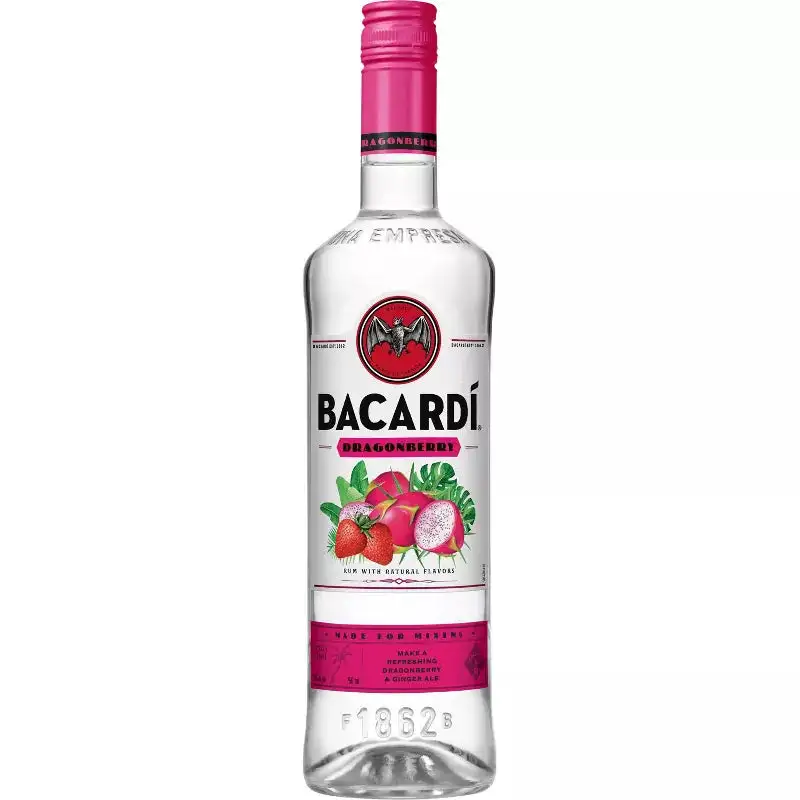 Bacardi Dragon Berry Dragonfruit Infused Strawberry Rum 750ml