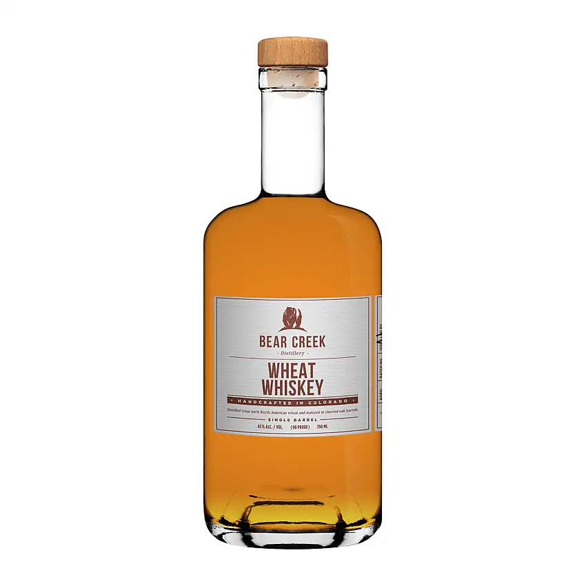 Bear Creek Distillery Wheat Whiskey, Colorado