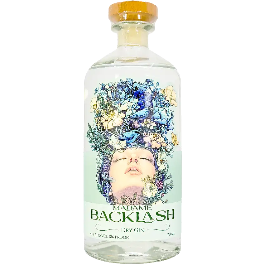 Black Band Distillery 'Madame Backlash' Dry Gin, Illinois