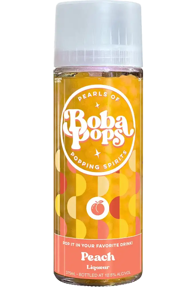 Boba Pops Cocktail Caviar Peach Liqueur 375ml