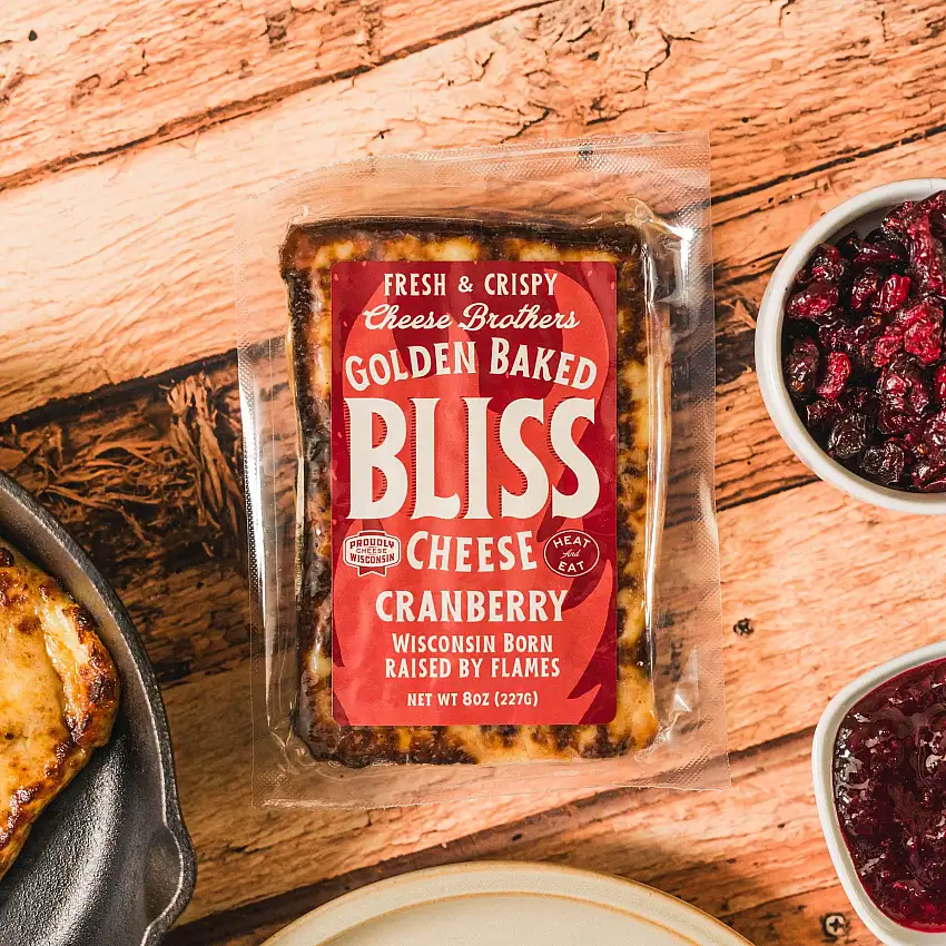 Cheese Brothers Cranberry Golden Baked Bliss Cheese, Wisconsin