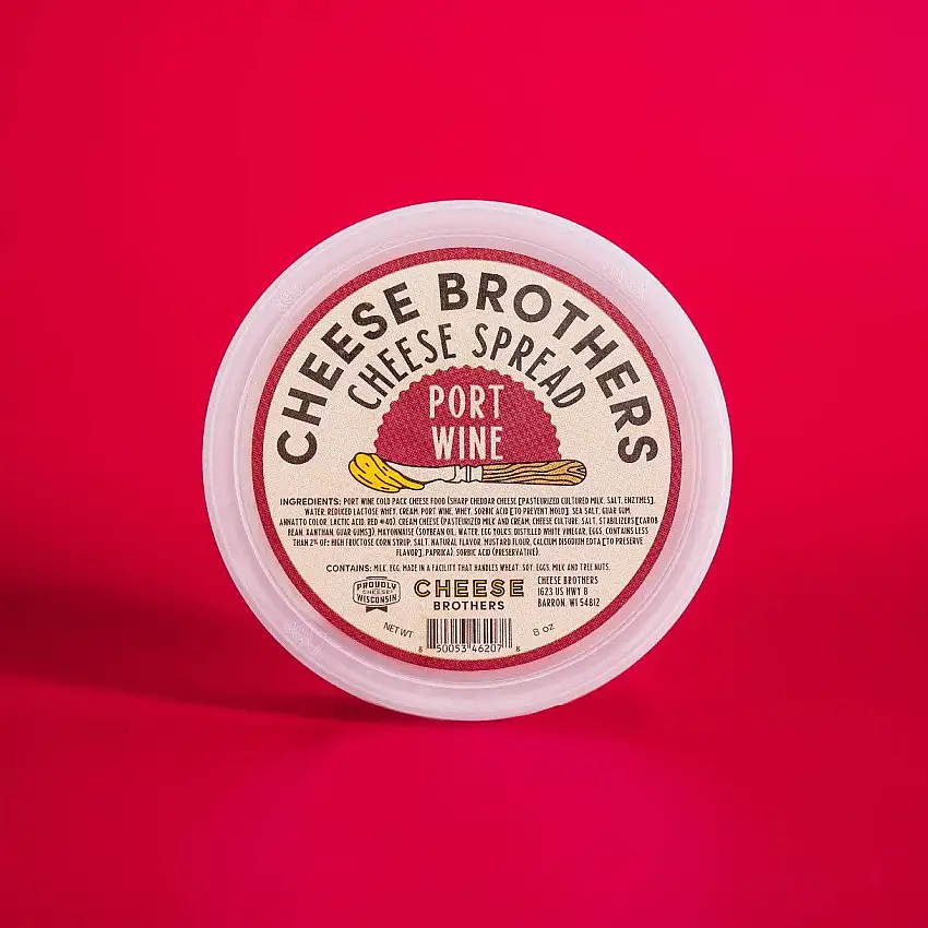 Cheese Brothers Port Wine Cheese Spread, Wisconsin
