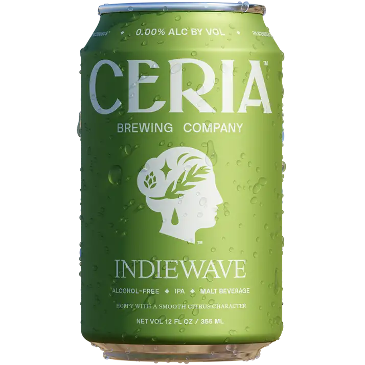 Ceria Brewing Co. Indiawave IPA Style Non-Alcoholic Beer, Colorado