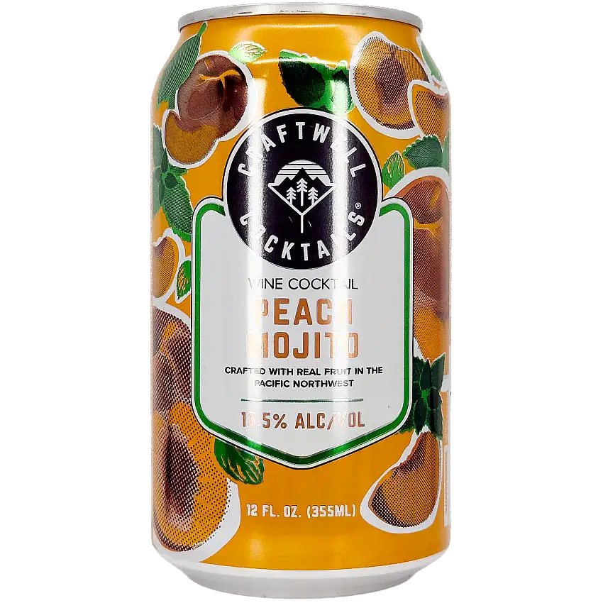 Craftwell Peach Mojito Wine Cocktail, Oregon