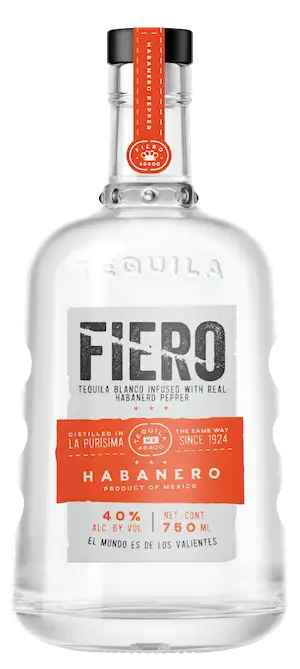 Fiero Blanco Tequila with Habanero Pepper 750ml