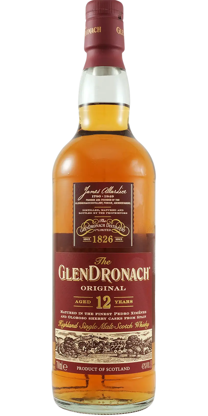 Glendronach Original 12 Year Old Single Malt Scotch Whisky 700ml