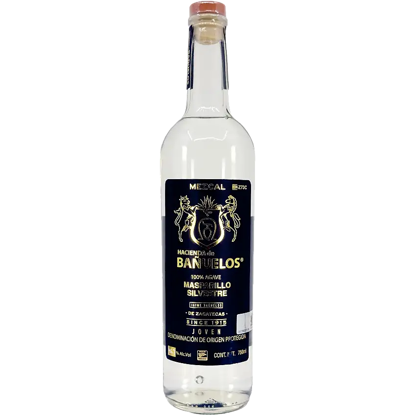 Hacienda de Banuelos 'Masparillo Silvestre' Mezcal Joven, Zacatecas, Mexico