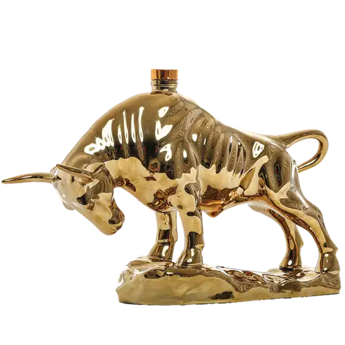 Horos Golden Longhorn Decanter Bourbon Whiskey 750ml