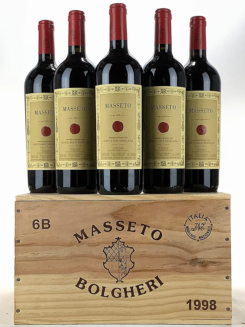 1998 Masseto Toscana, Tuscany, Case of 6 Btls