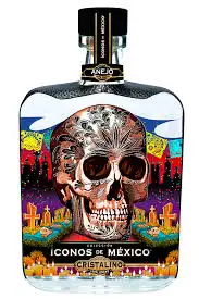 Iconos De Mexico Cristalino Calavera No 2 Anejo Tequila 750ml
