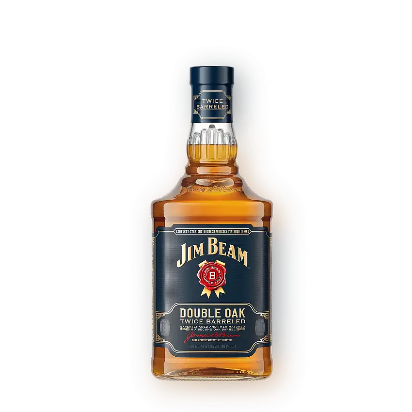 Jim Beam Double Oak Twice Barreled Straight Bourbon Whiskey 750ml