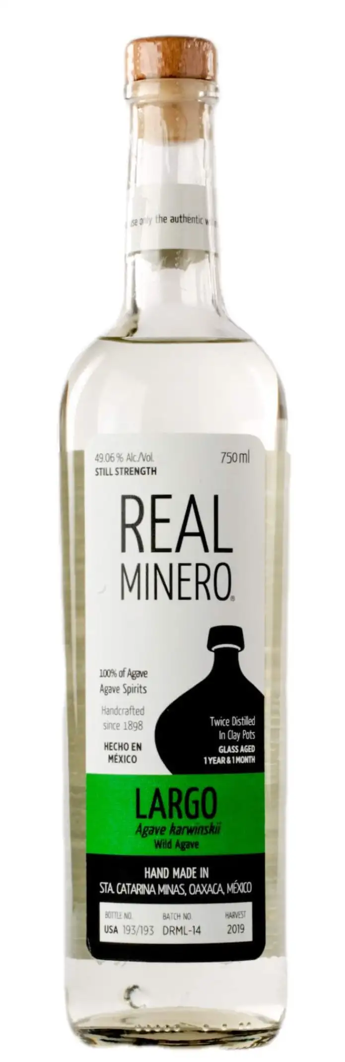 Real Minero Destilado De Agave Largo Spirit