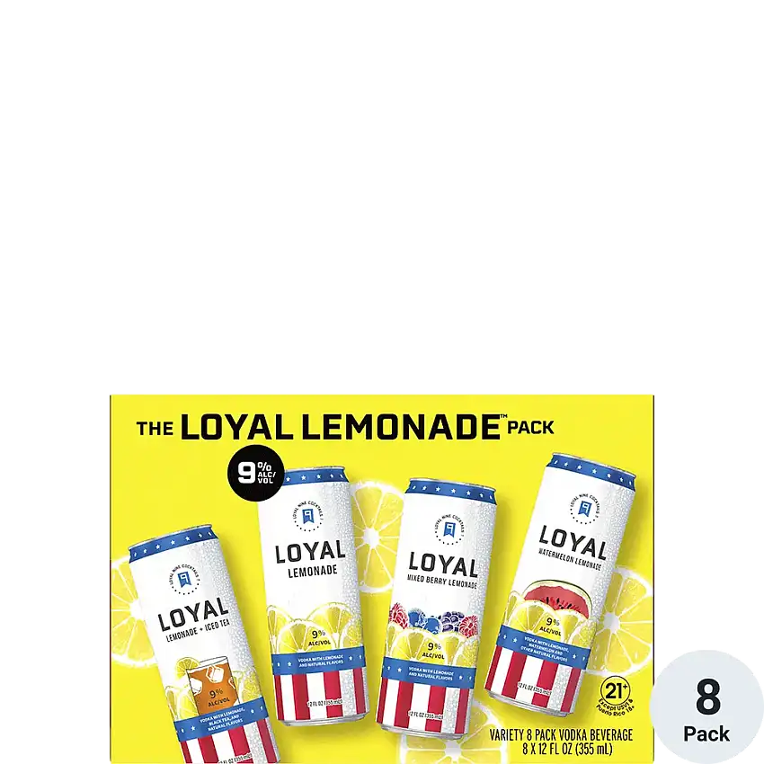 Loyal Nine Lemonade Cocktail Variety 8-Pack Can 355ml