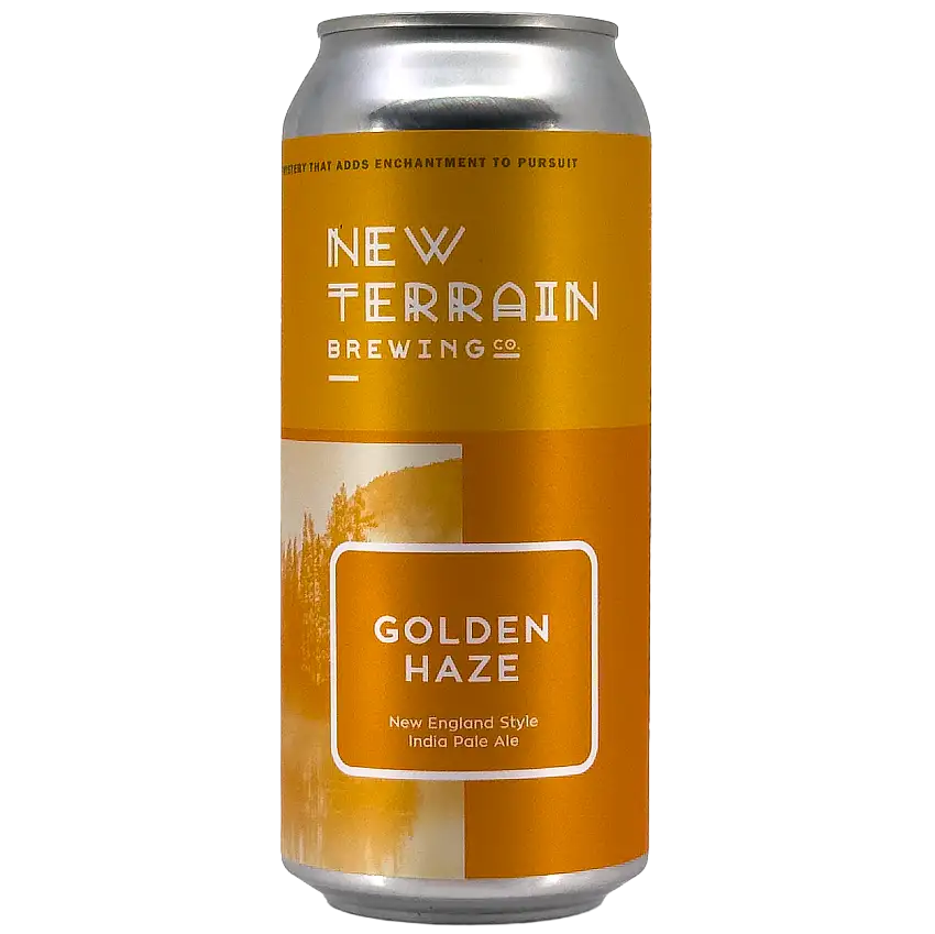 New Terrain Brewing 'Golden Haze' NEIPA Beer, Colorado, USA