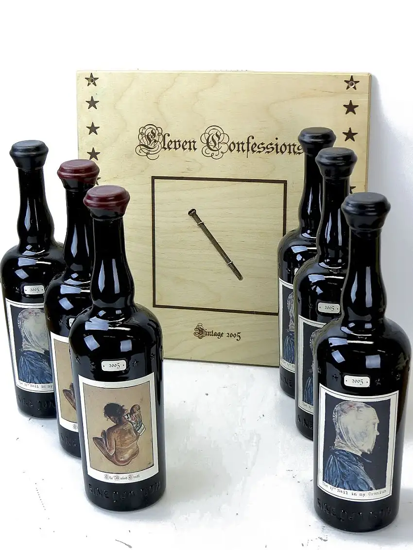 2005 Sine Qua Non, SQN, Eleven Confessions Collector, Case of 6 btls [4 Nail & 2 Naked]