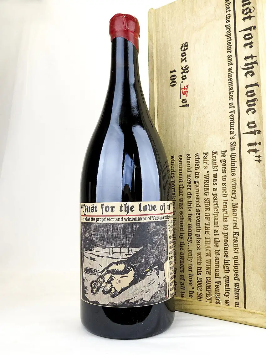 2002 Sine Qua Non, SQN, Just For The Love Of It, California, D-Magnum (3L)