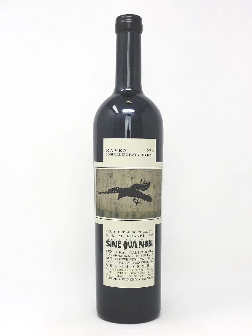 2006 Sine Qua Non, SQN, Raven No10 Syrah, California, Bottle (750ml)