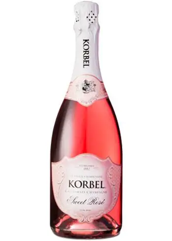 Korbel California Champagne Sweet Rosé 750mL