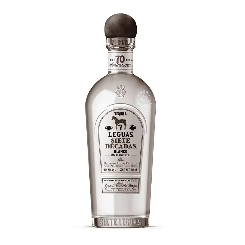 Siete 7 Leguas Siete Decadas Blanco Tequila 750ml