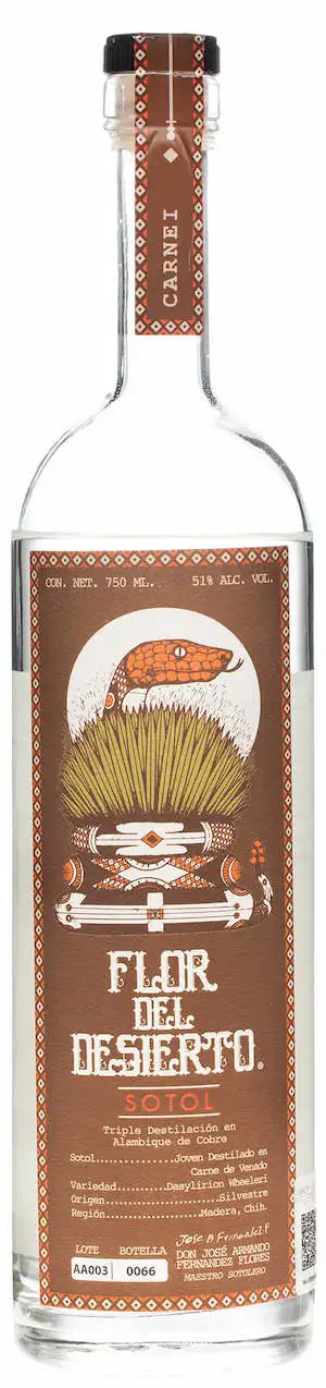 Flor Del Desierto Sotol Carnei Venison Pechuga Spirit