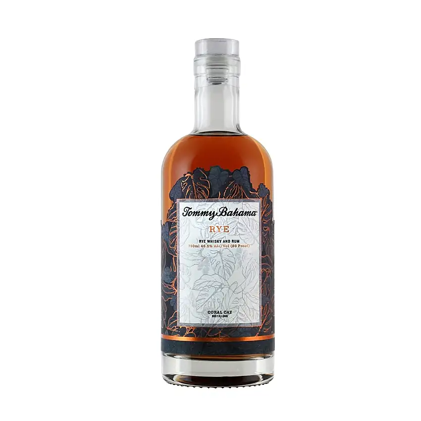 Tommy Bahama Rum Finished Rye Whisky Whiskey
