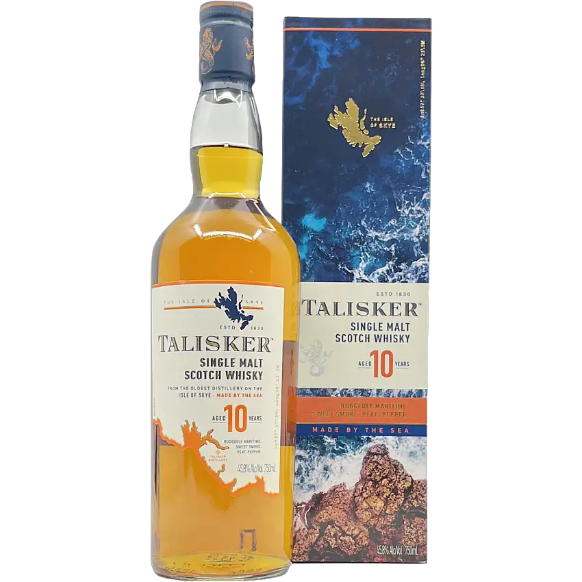 Talisker 10 Year Old Single Malt Scotch Whisky, Isle of Skye, Scotland