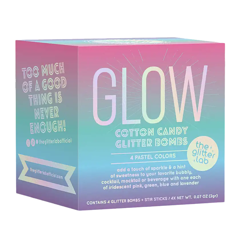 The Glitter Lab 'GLOW' Drink Glitter Bombs