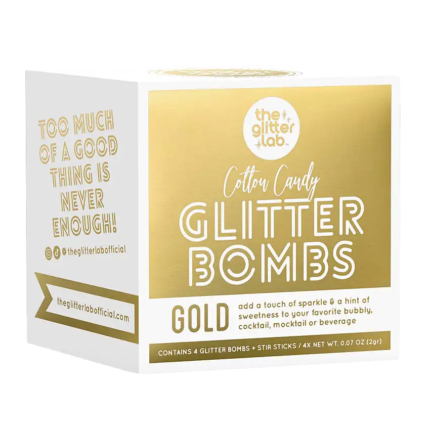 The Glitter Lab 'Gold' Drink Glitter Bombs