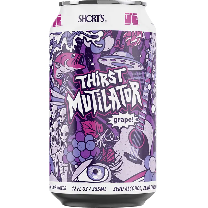 Short's Brew 'Thirst Mutilator' Grape Sparkling Hop Water, Michigan