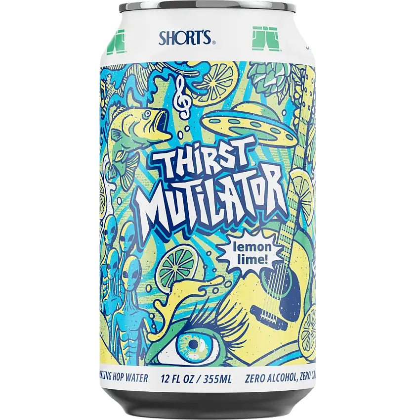 Short's Brew 'Thirst Mutilator' Lemon Lime Sparkling Hop Water, Michigan, USA