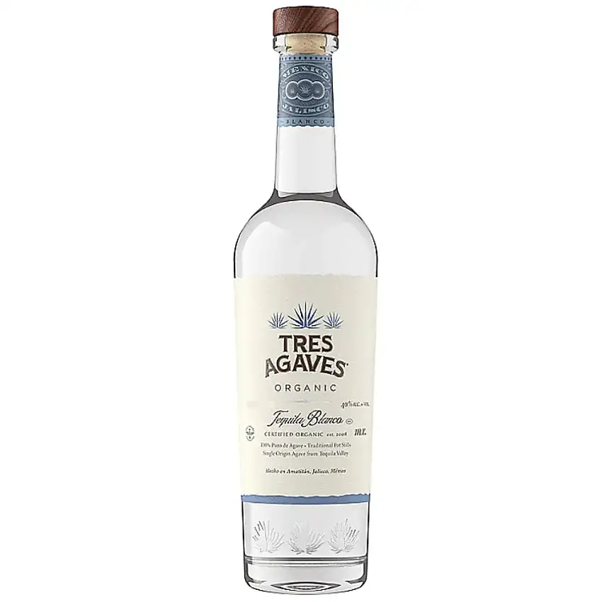 Tres Agaves Organic Blanco Tequila 1L