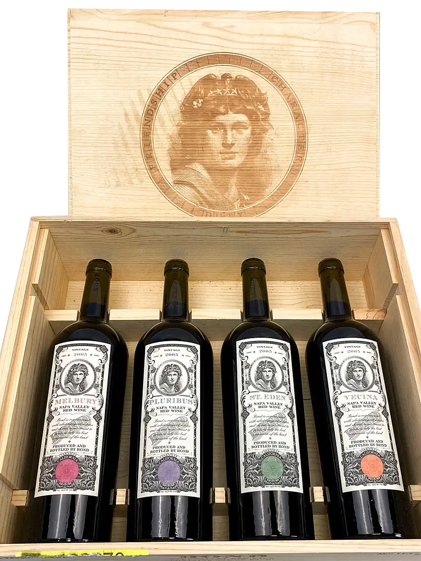 2005 BOND, Terroir Portfolio, Napa Valley, Case of 4 Btls [Melbury, St. Eden, Pluribus, Vecina]