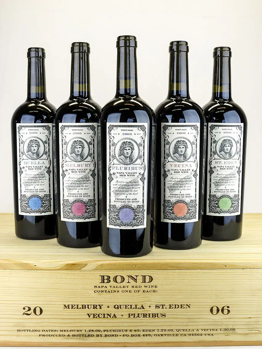 2006 BOND, Terroir Portfolio, Napa Valley [Melbury, St. Eden, Pluribus, Quella, Vecina], Case of 5 Btls