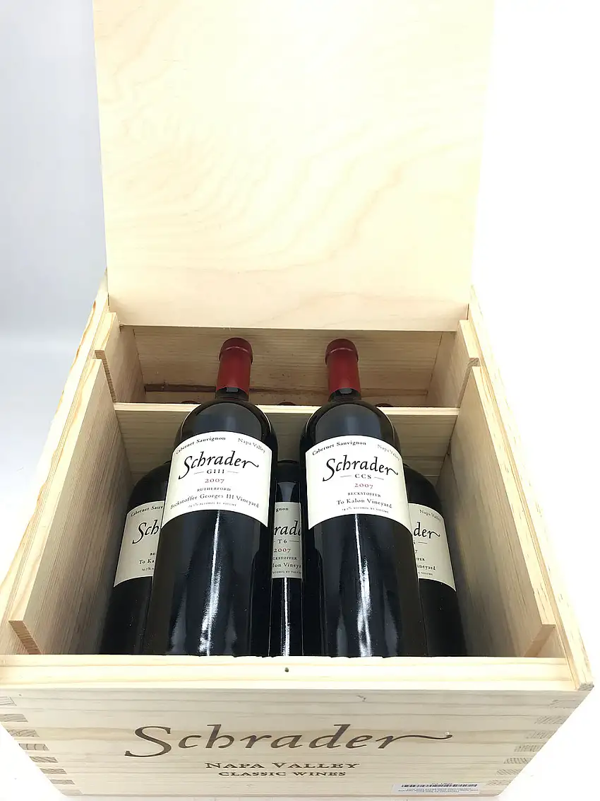 2007 Schrader Cellars, Assortment Case, Napa Valley, Case of 5 Btls [GIII, CCS, RBS, T6, ORIG]