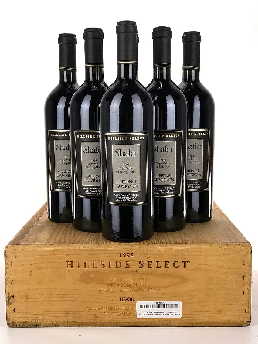 1998 Shafer, Hillside Select, Stags Leap District, Case of 6 btls